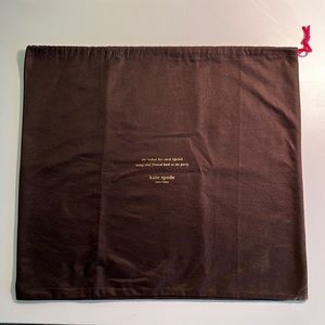 Kate Spade ♠️ Dust Bag/Protector Cover. Pink string w/gold lettering. Never used